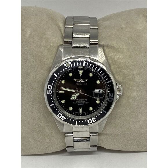 Invicta Pro Diver 8932 Men Silver Stainless Steel Analog Dial Quartz Watch RQ583 - Picture 3 of 12